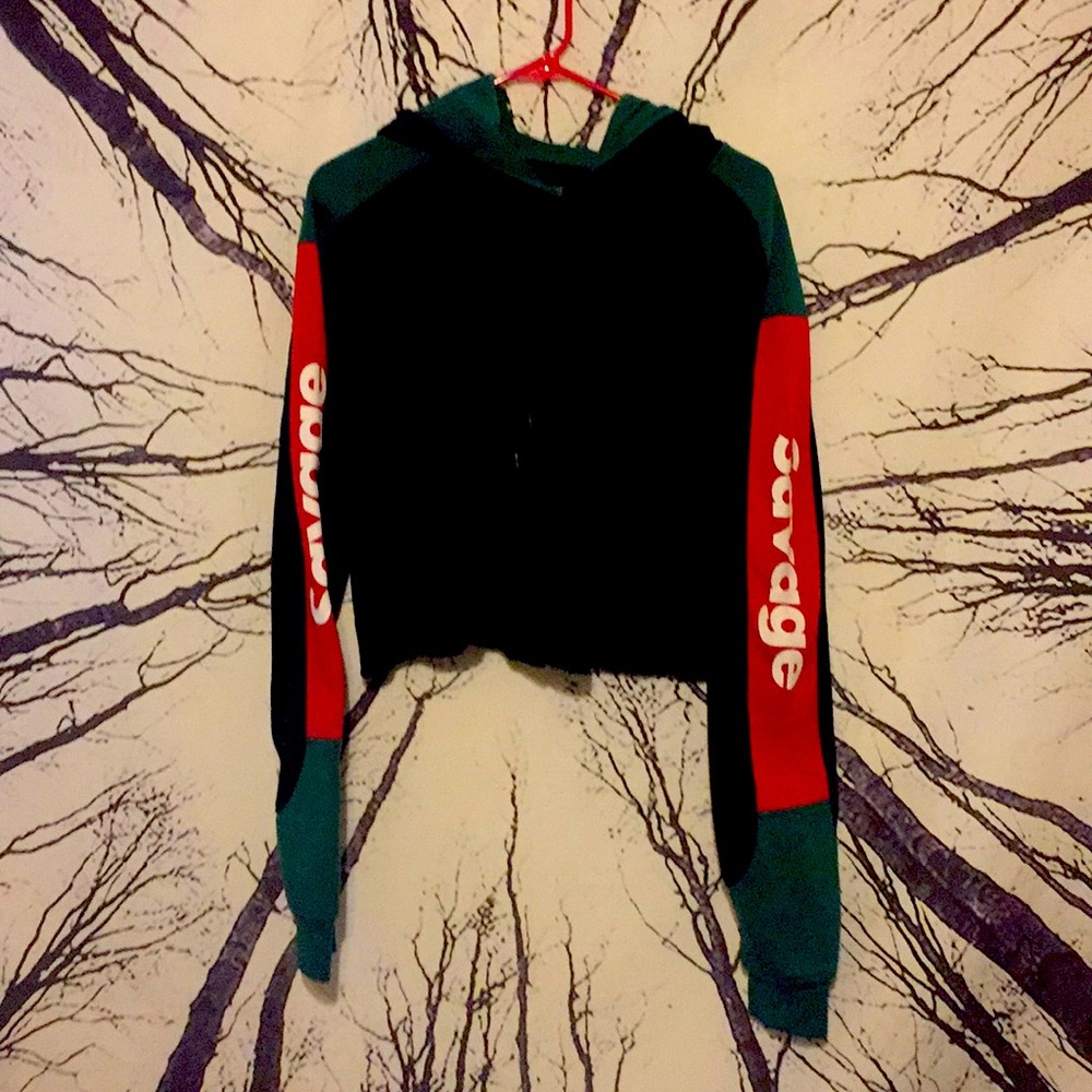 Savage Cropped Hoodie